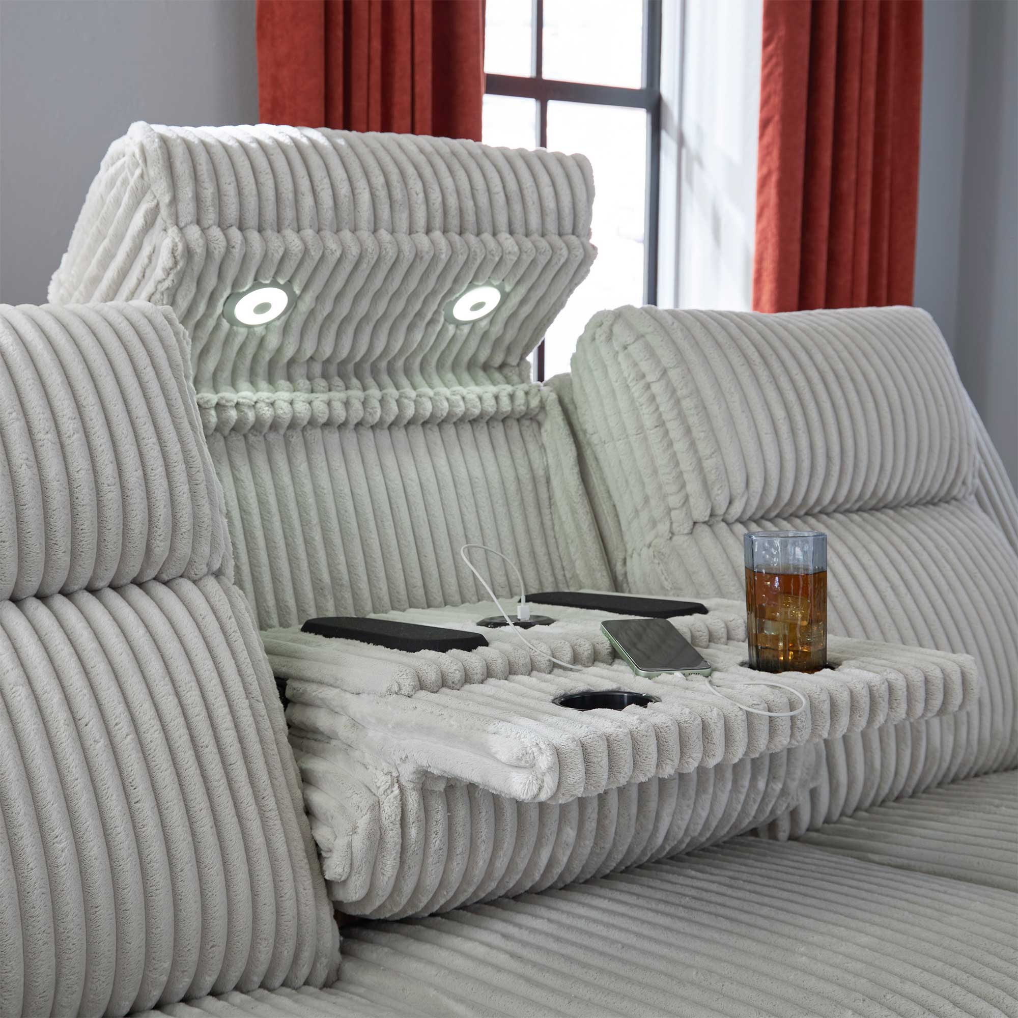 Forest Lake Dual Power Reclining Sofa and Loveseat