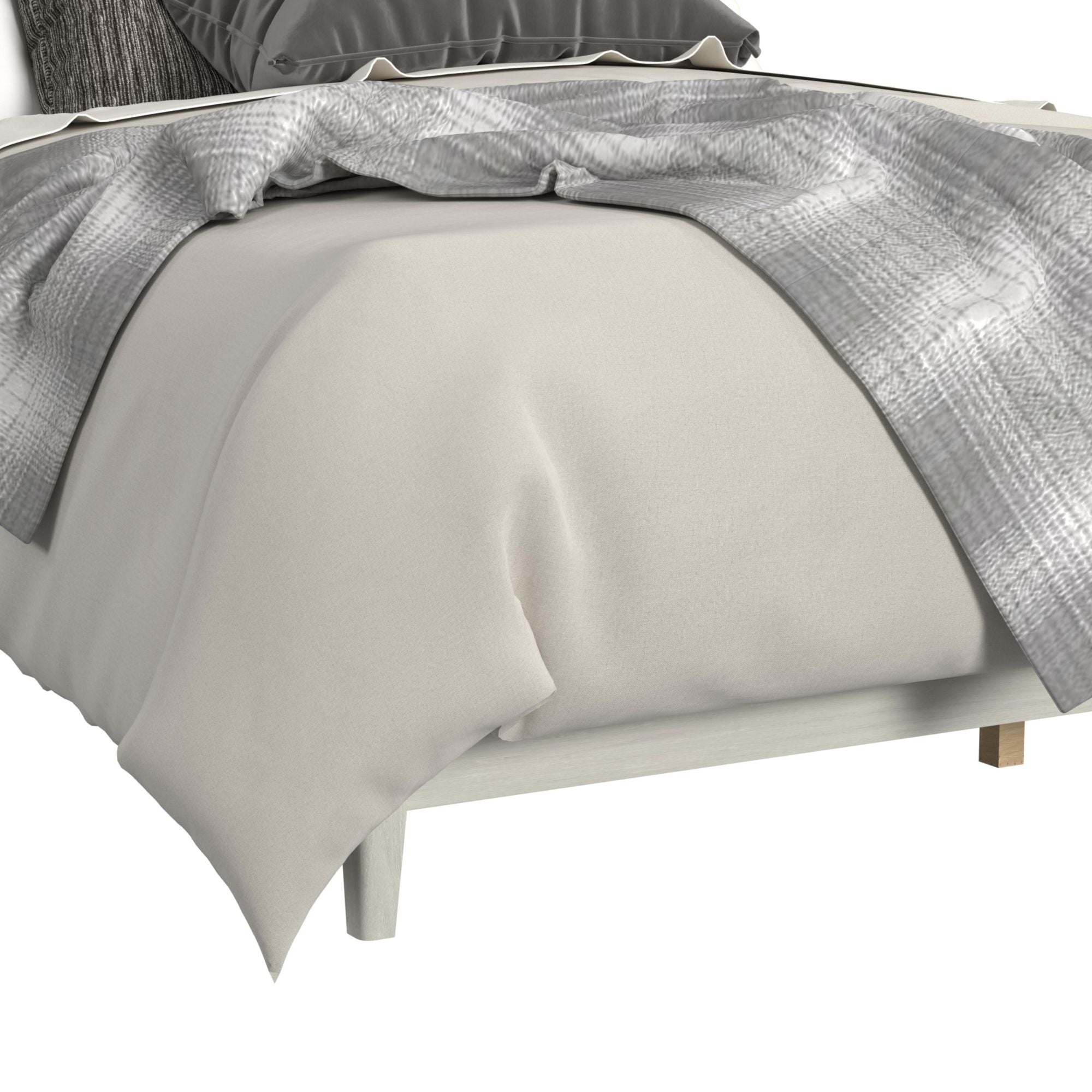 Westland King Upholstered Bed with Mirrored Dresser