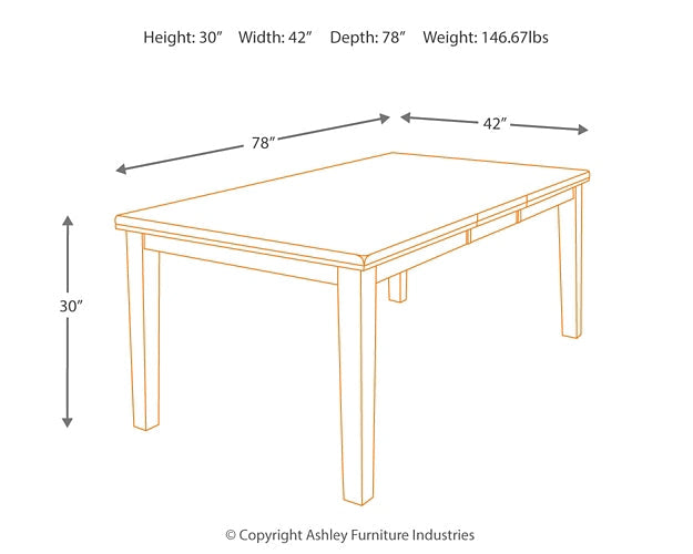 Ralene Extension Table