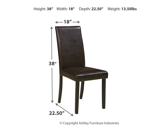 Kimonte Upholstered Chair (Set of 2)