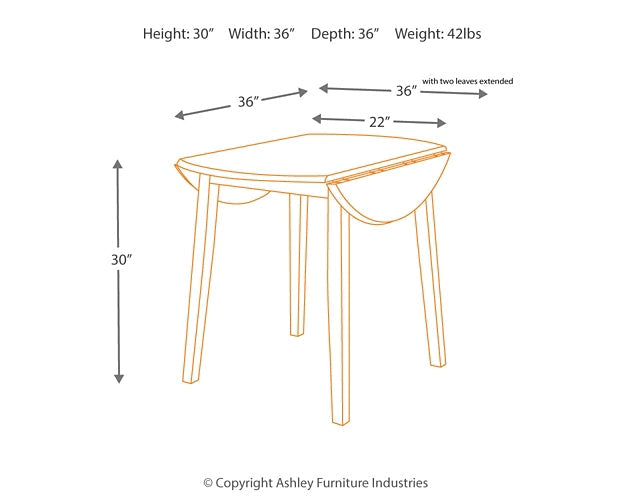 Hammis Drop Leaf Table