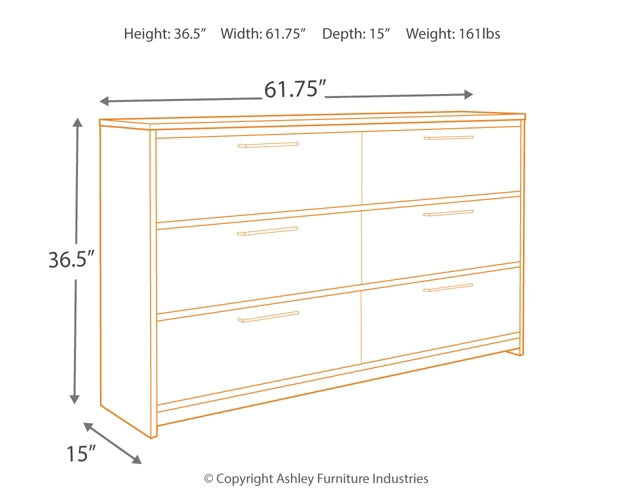 Baystorm Six Drawer Dresser