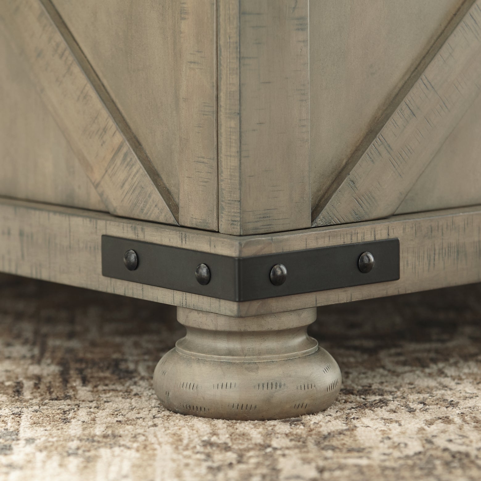 Aldwin Coffee Table with Storage - Gray