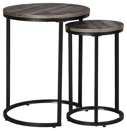 Briarsboro 2-Piece Accent Table Set - Black/Gray
