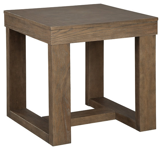 Cariton End Table - Gray