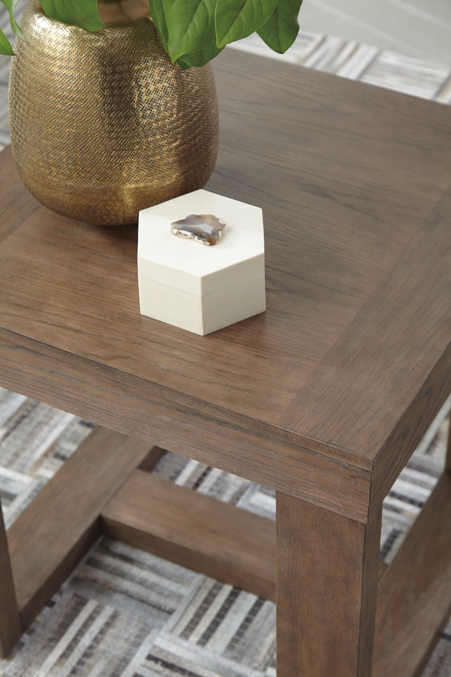 Cariton End Table - Gray