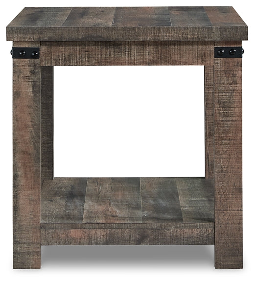 Hollum End Table - Rustic Brown