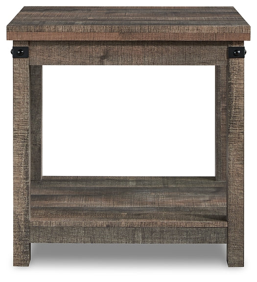 Hollum End Table - Rustic Brown