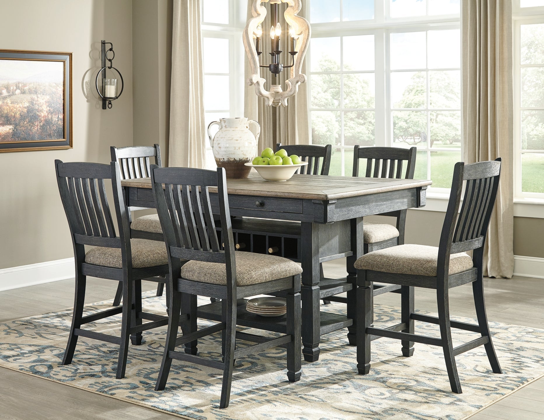 Tyler Creek 7-Pc Counter Height Dining Set