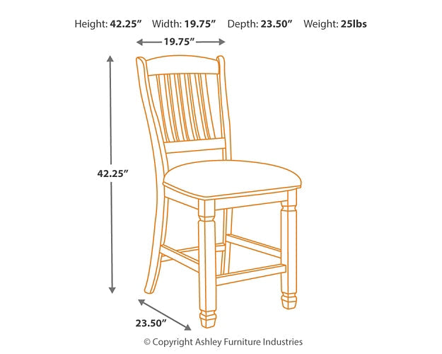 Bolanburg 7-Pc Counter Height Dining Set