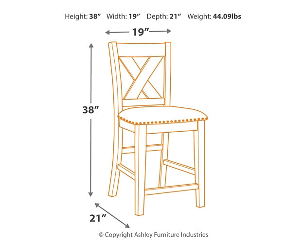 Caitbrook 5-Pc Counter Height Dining Set