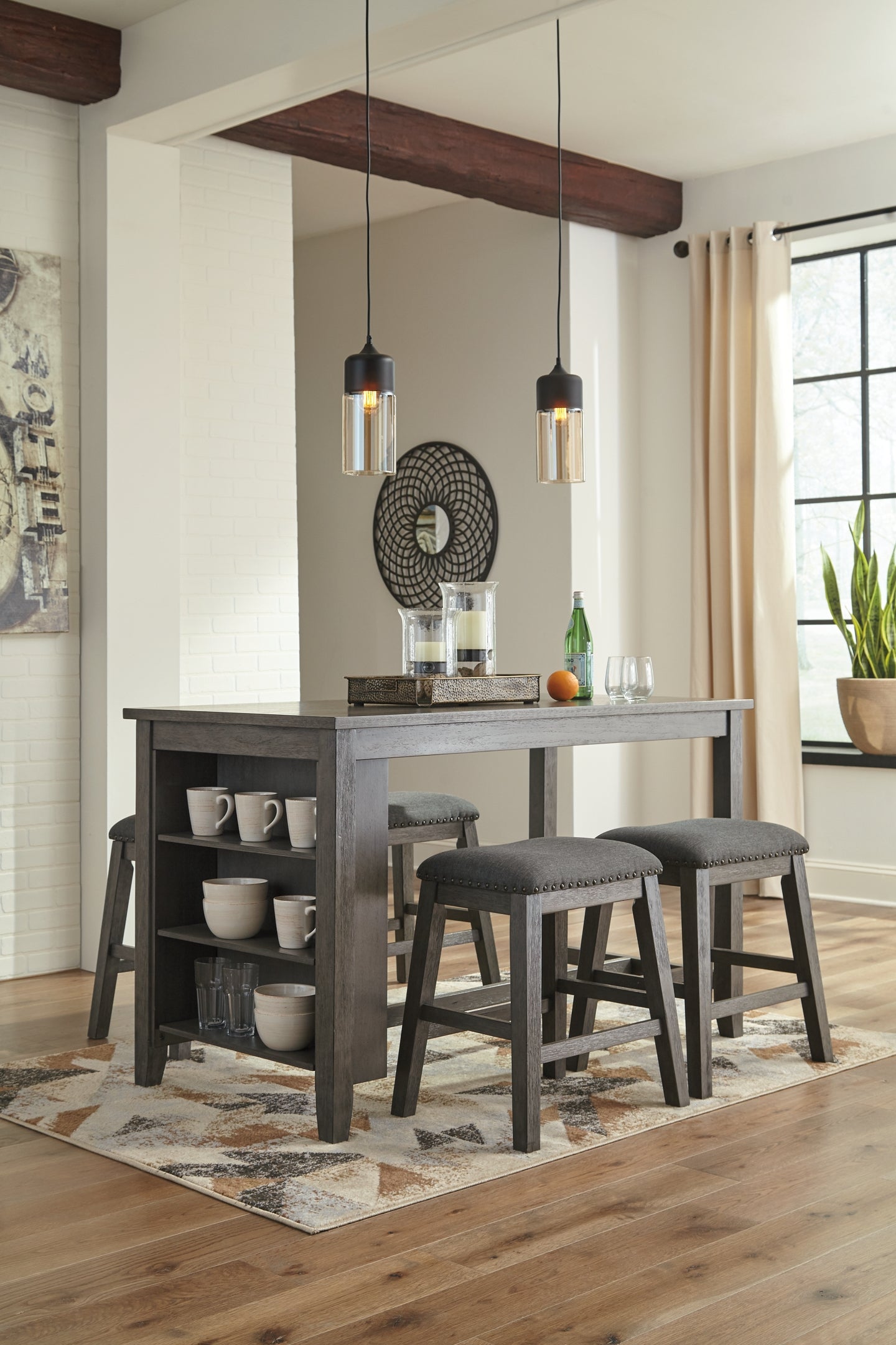 Caitbrook 5-Pc Counter Height Dining Set