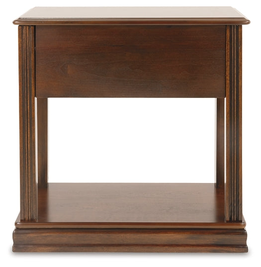 Breegin Chairside End Table - Brown