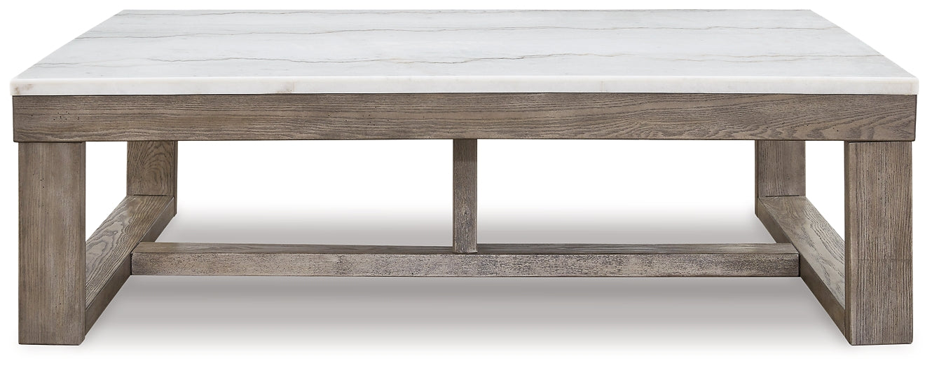 Loyaska Coffee Table - Brown/Ivory