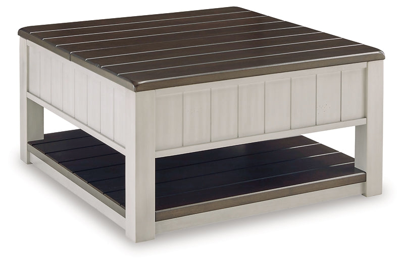 Darborn Lift Top Coffee Table - Gray/Brown