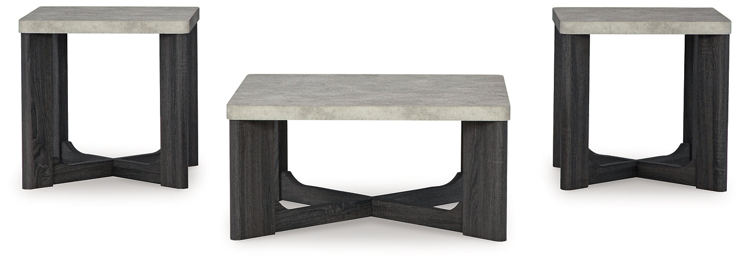 Sharstorm 3-Piece Table Set - Two-tone Gray