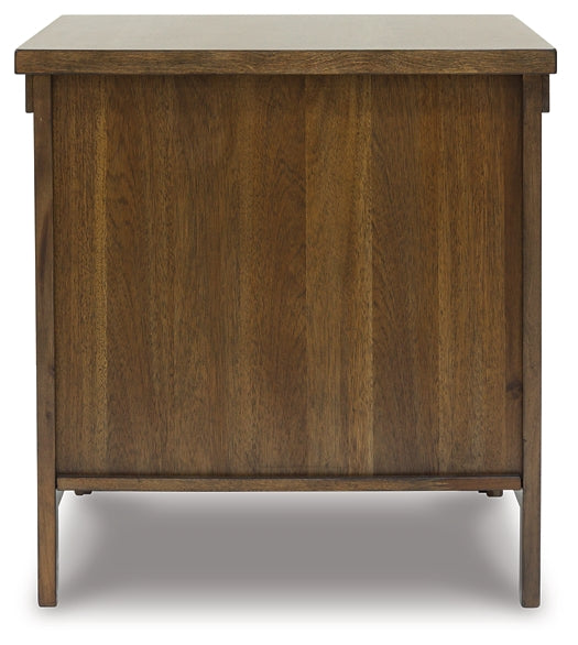 Moriville End Table - Grayish Brown