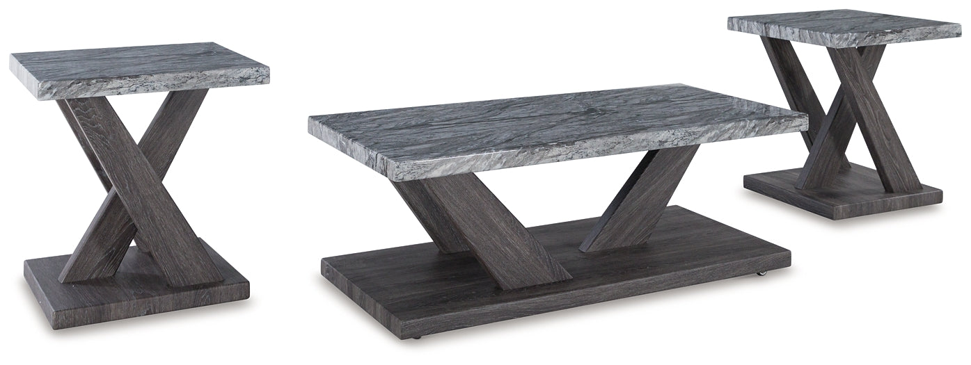 Bensonale 3-Piece Table Set - Brown/Gray