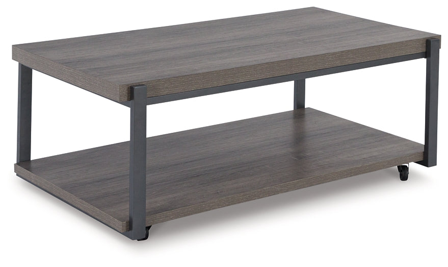 Wilmaden 3-Piece Table Set - Gray/Black