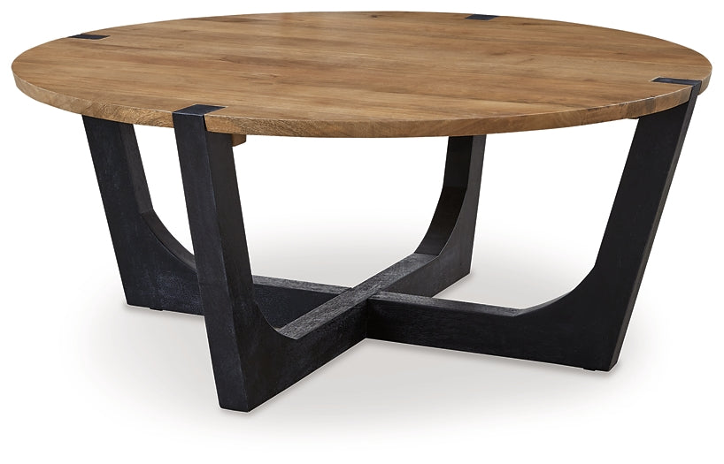 Hanneforth Coffee Table - Brown/Black
