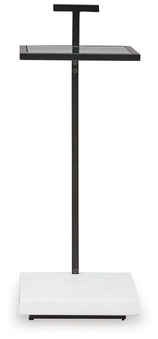 Mannill Accent Table - Black/White