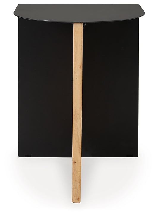 Ladgate Accent Table - Black/Natural