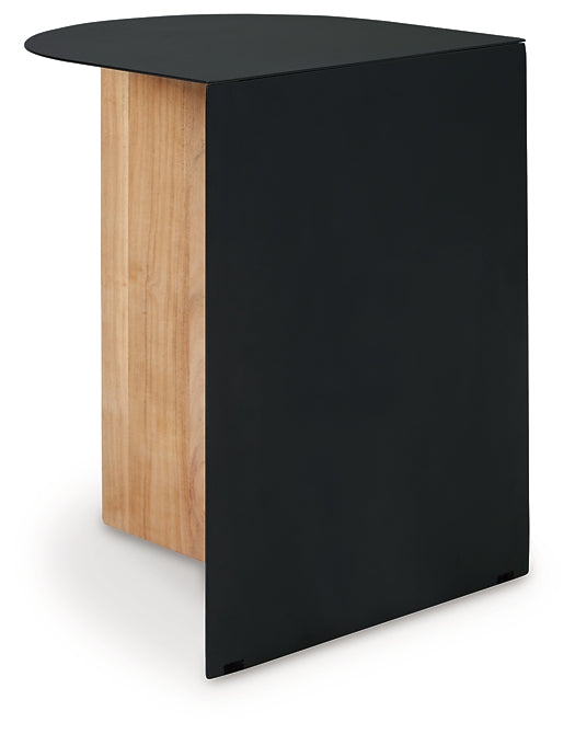 Ladgate Accent Table - Black/Natural