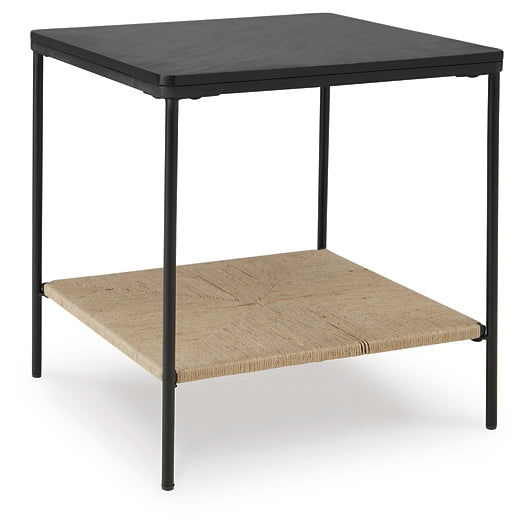 Minrich Accent Table - Black/Natural