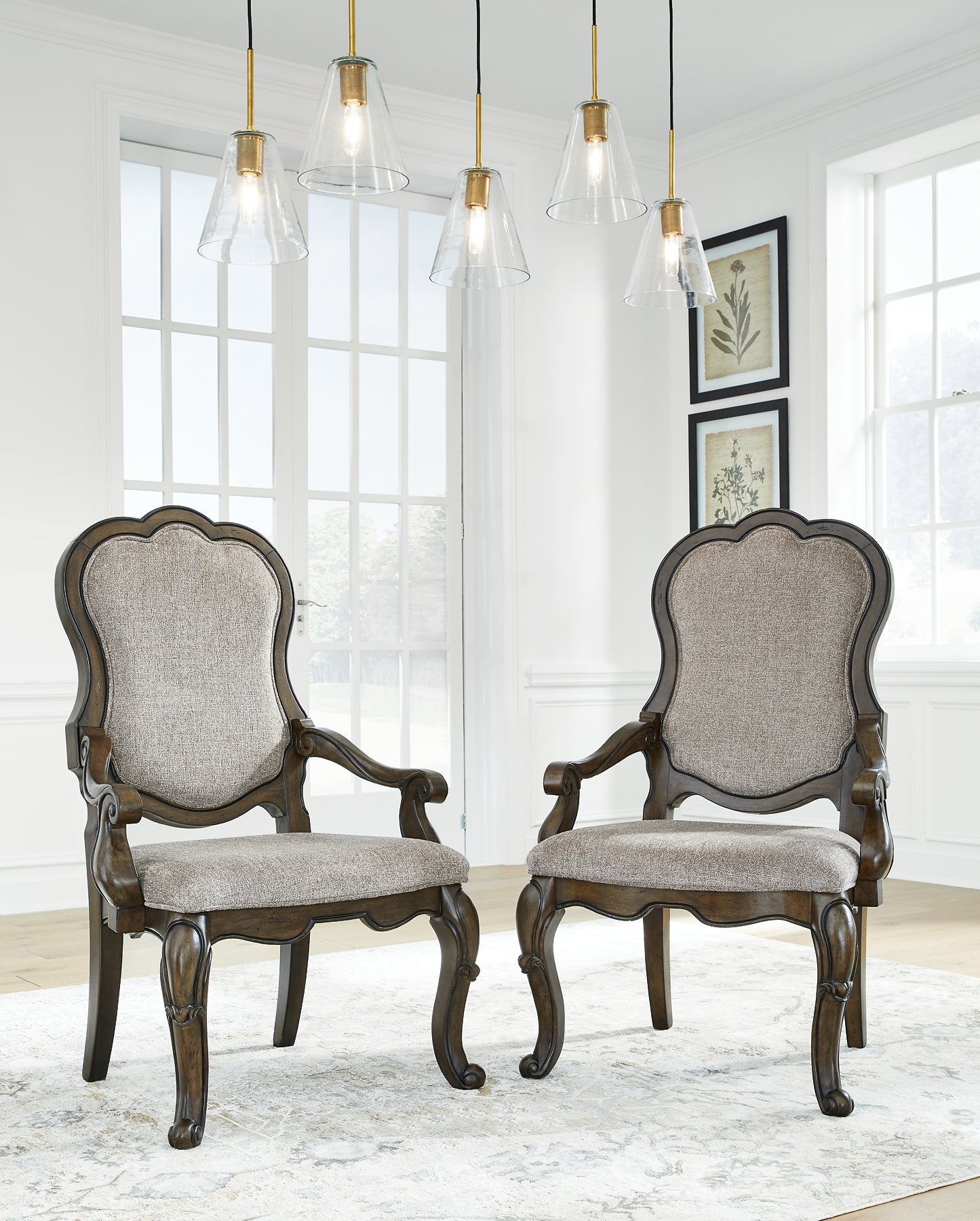 Maylee Upholstered Arm Chair (Set of 2)