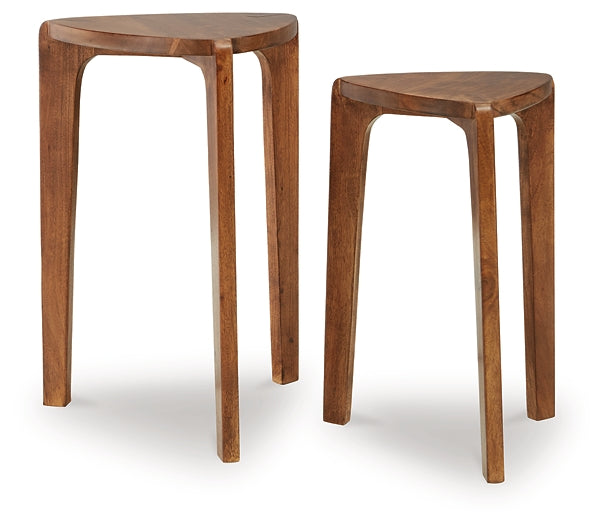 Brynnleigh 2-Piece Accent Table Set - Medium Brown