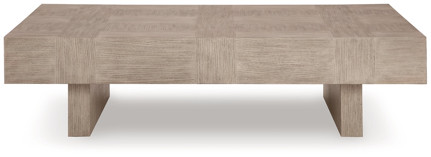 Jorlaina Coffee Table - Light Grayish Brown