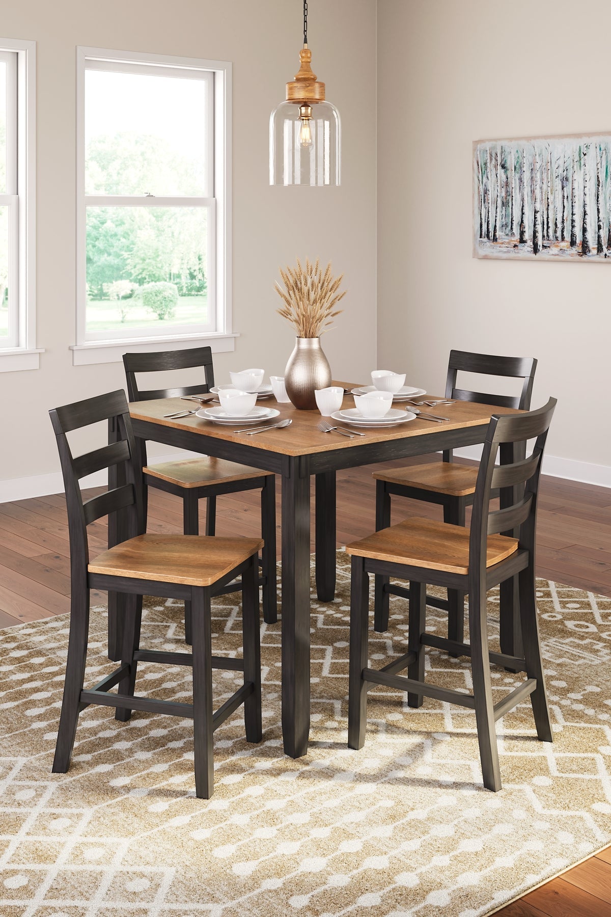 Gesthaven 5-Pc Counter Height Dining Set