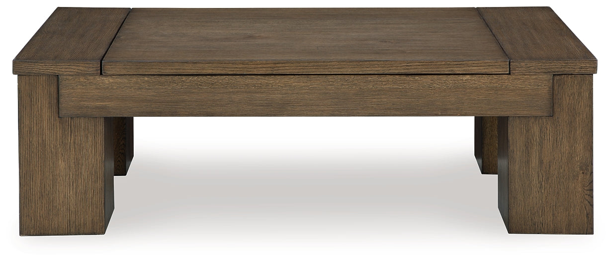Rosswain Lift Top Coffee Table - Warm Brown