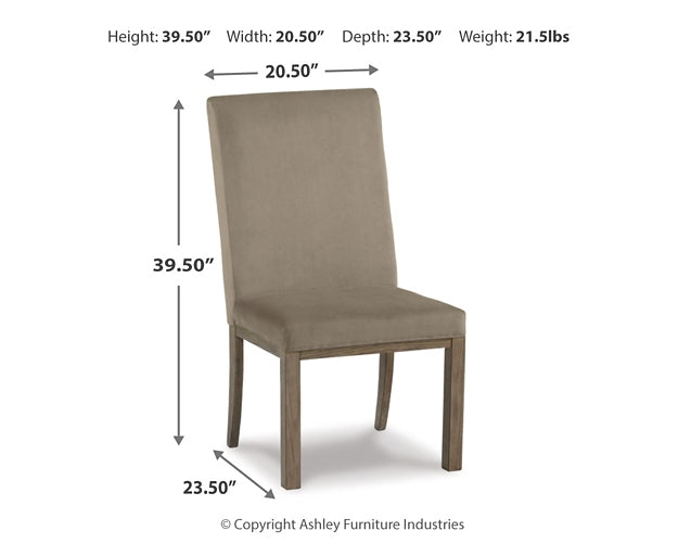 Chrestner Upholstered Chair (Set of 2)