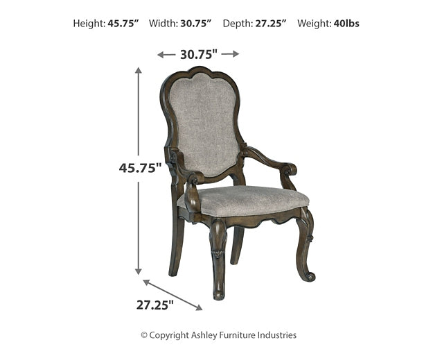 Maylee Upholstered Arm Chair (Set of 2)