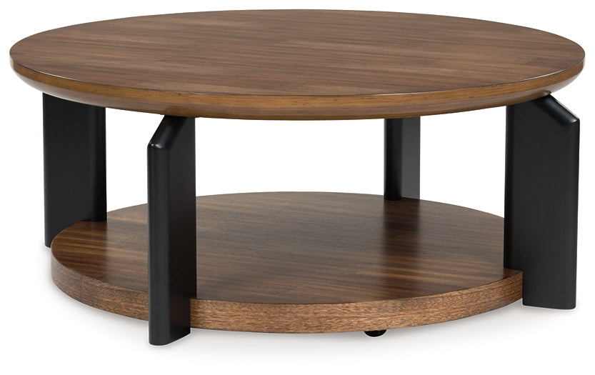 Kraeburn Coffee Table - Brown/Black