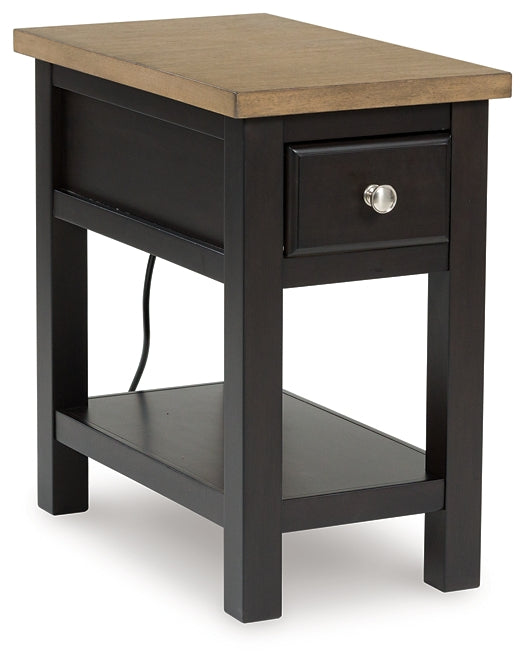 Drazmine Chairside End Table - Brown