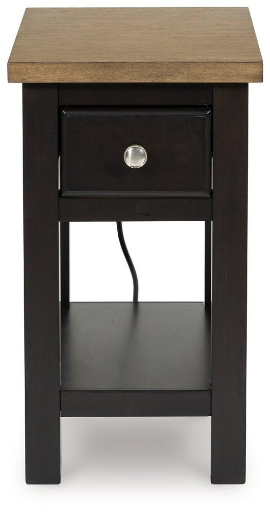Drazmine Chairside End Table - Brown