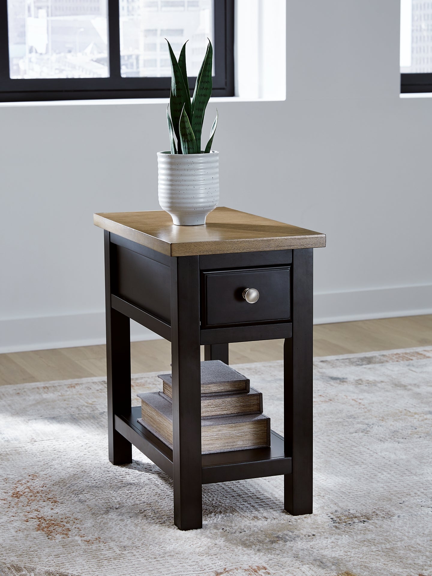 Drazmine Chairside End Table - Brown