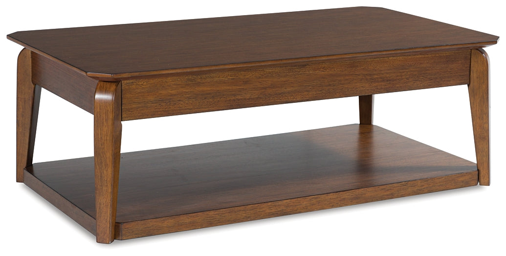 Trenmour Coffee Table - Medium Brown