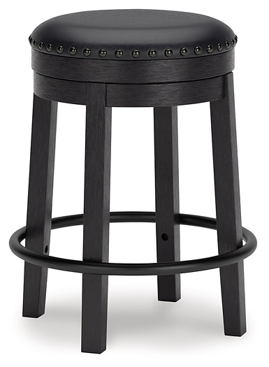 Valebeck Upholstered Swivel Stool