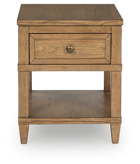 Sharlance End Table - Light Brown