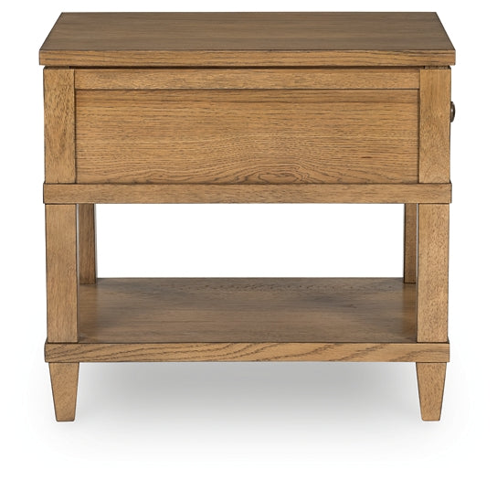 Sharlance End Table - Light Brown