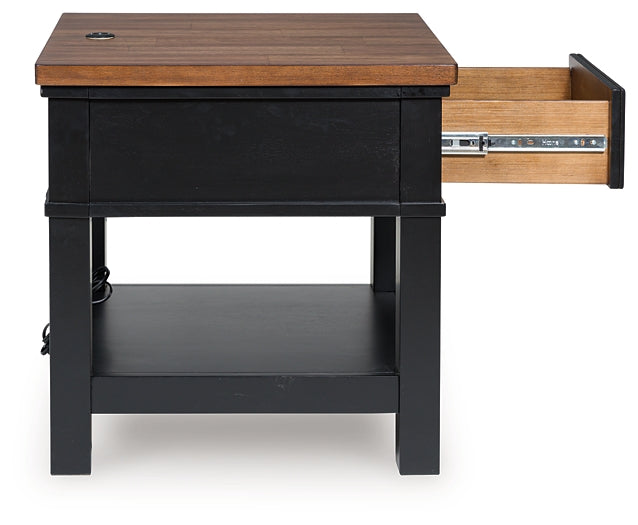 Wildenauer End Table - Brown/Black