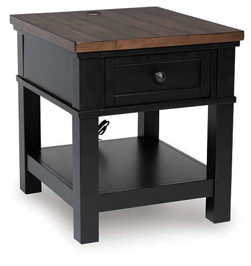 Wildenauer End Table - Brown/Black