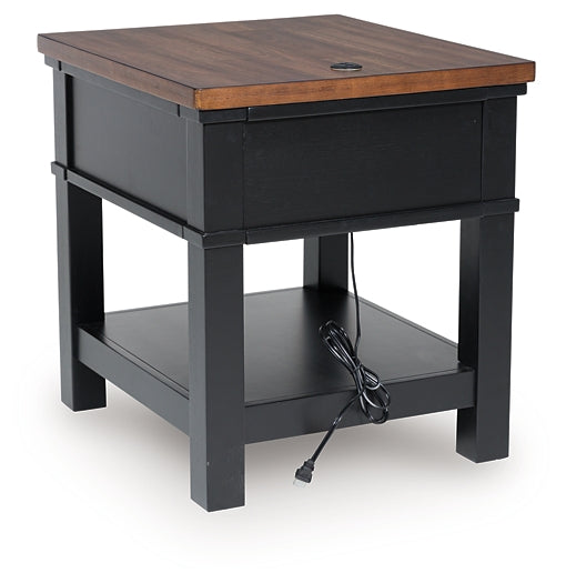 Wildenauer End Table - Brown/Black