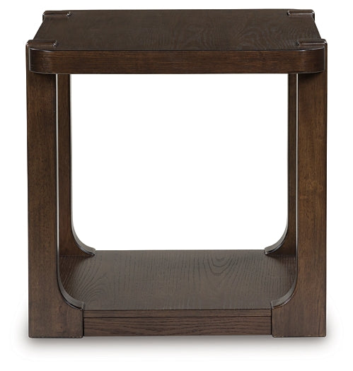 Breckington End Table - Dark Brown