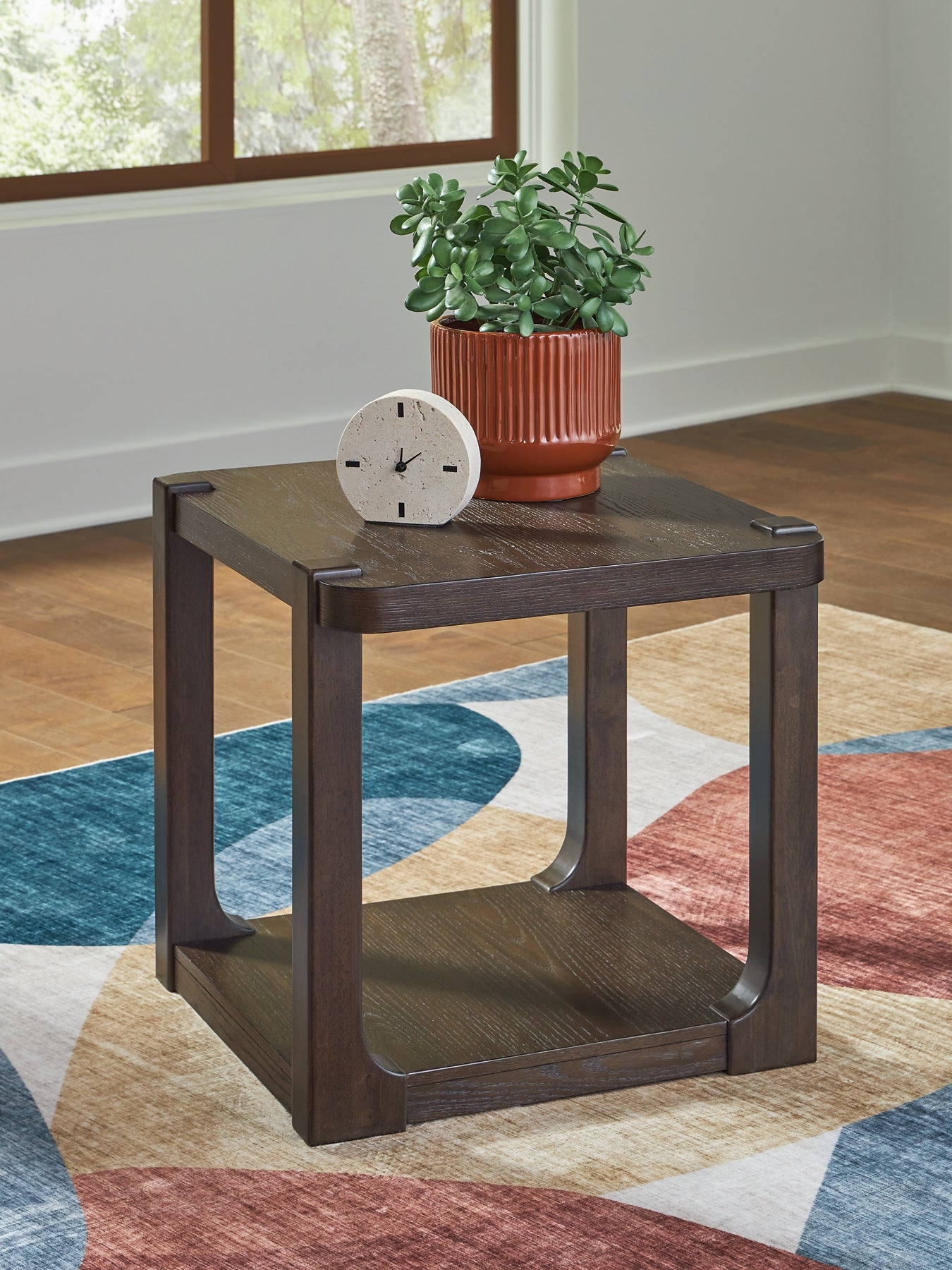 Breckington End Table - Dark Brown