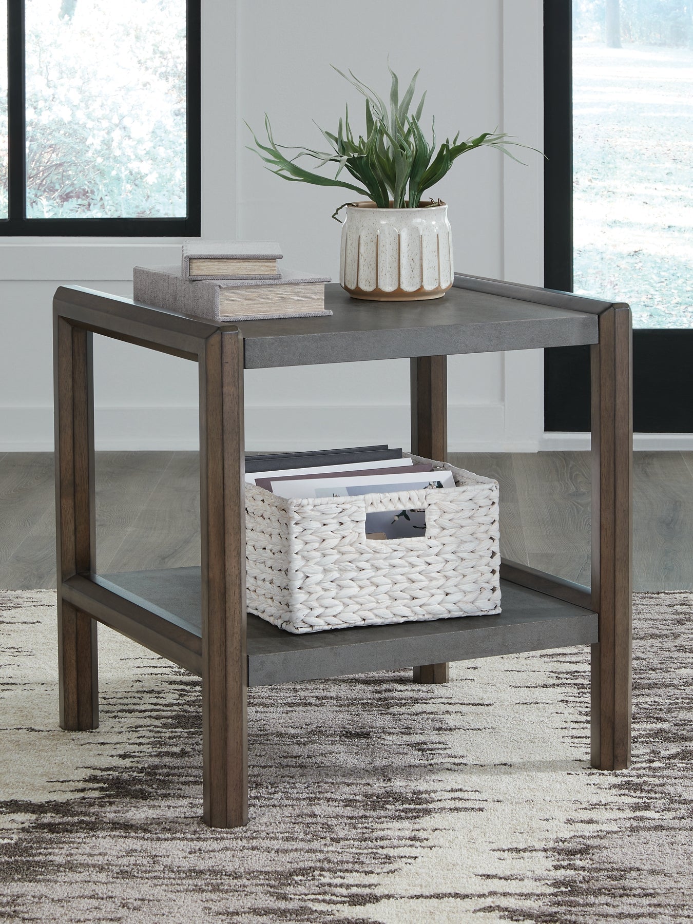 Kallenny End Table - Brown/Gray
