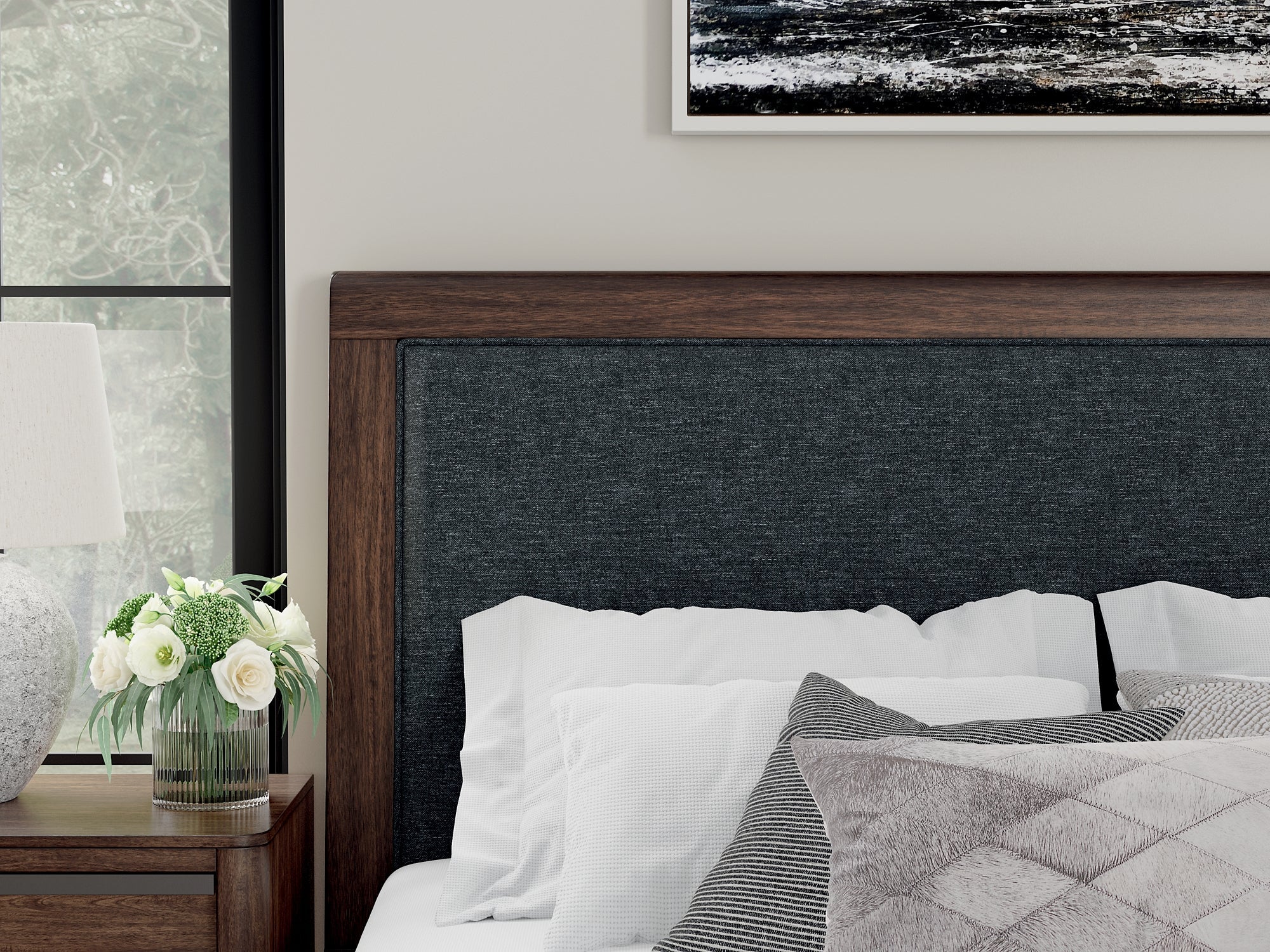 Dilenno Queen Upholstered Panel Bed
